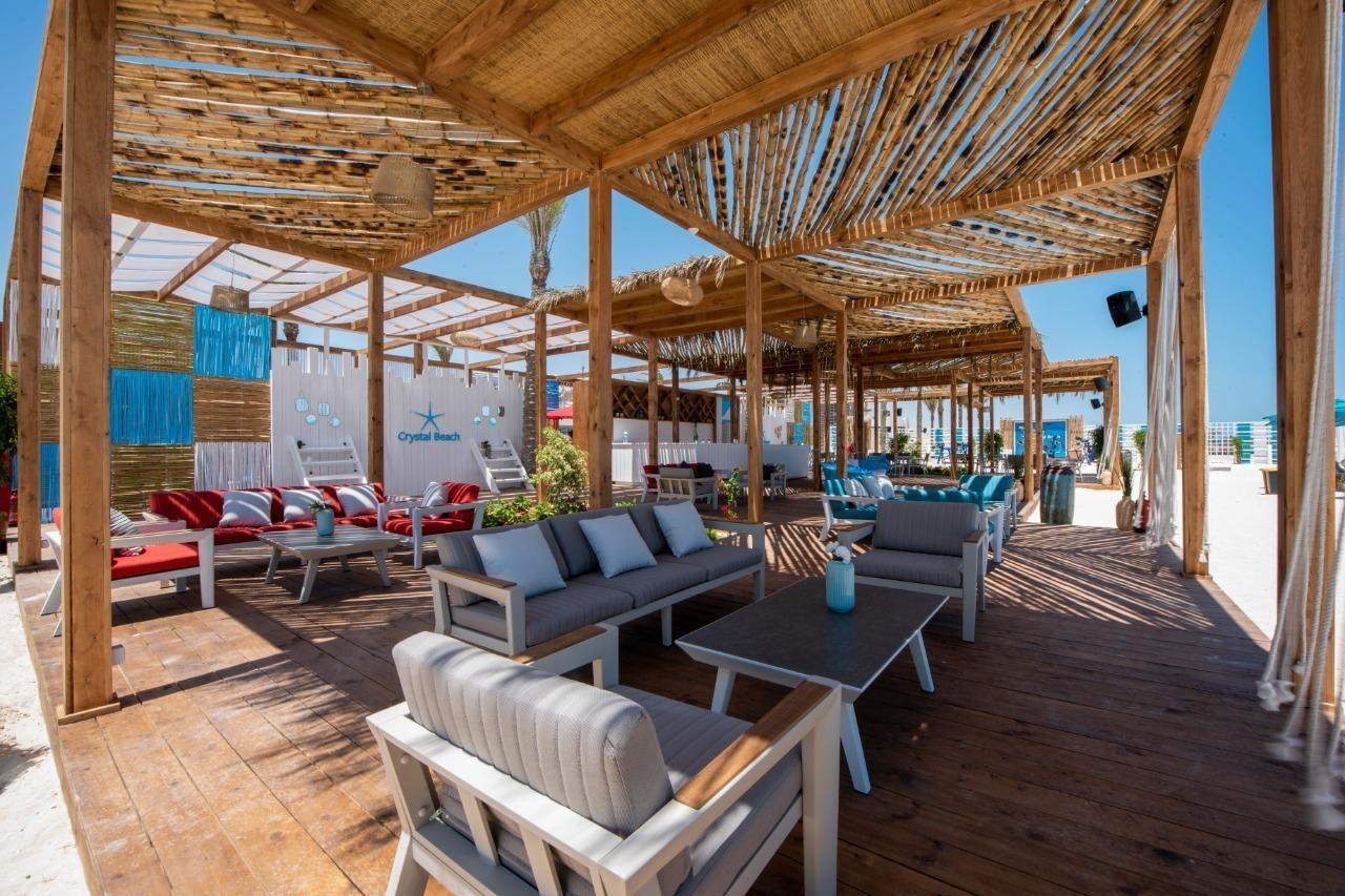 Crystal Inn Hotel - Alamein (Adults Only) 엘 알라메인 외부 사진 The beach club at the resort
